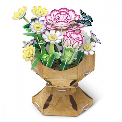 6944588233006 Puzzle 3D Flower bouquet - Carnations Cubic Fun | eBay