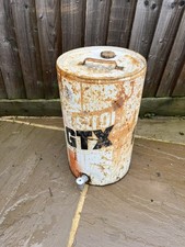 Original Castrol Oil Drum Not Enamel Sign Esso Bp Shell