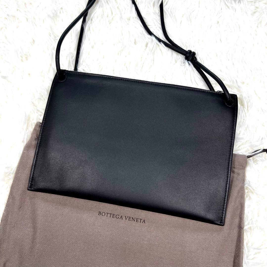 BOTTEGA VENETA Intrecciato Shoulder Bag Black Purse Leather Unisex Auth R02142 thumbnail 5