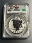2023 S $1 CAC PR70 Reverse Proof Peace Dollar, Flag Core, Advanced Delivery
