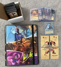 Disney Lorcana The First Chapter Complete Set 204/204 With Binder and Promo Card