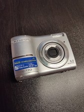 Olympus FE-170 6.0MP Digital Camera - Silver Tested Works