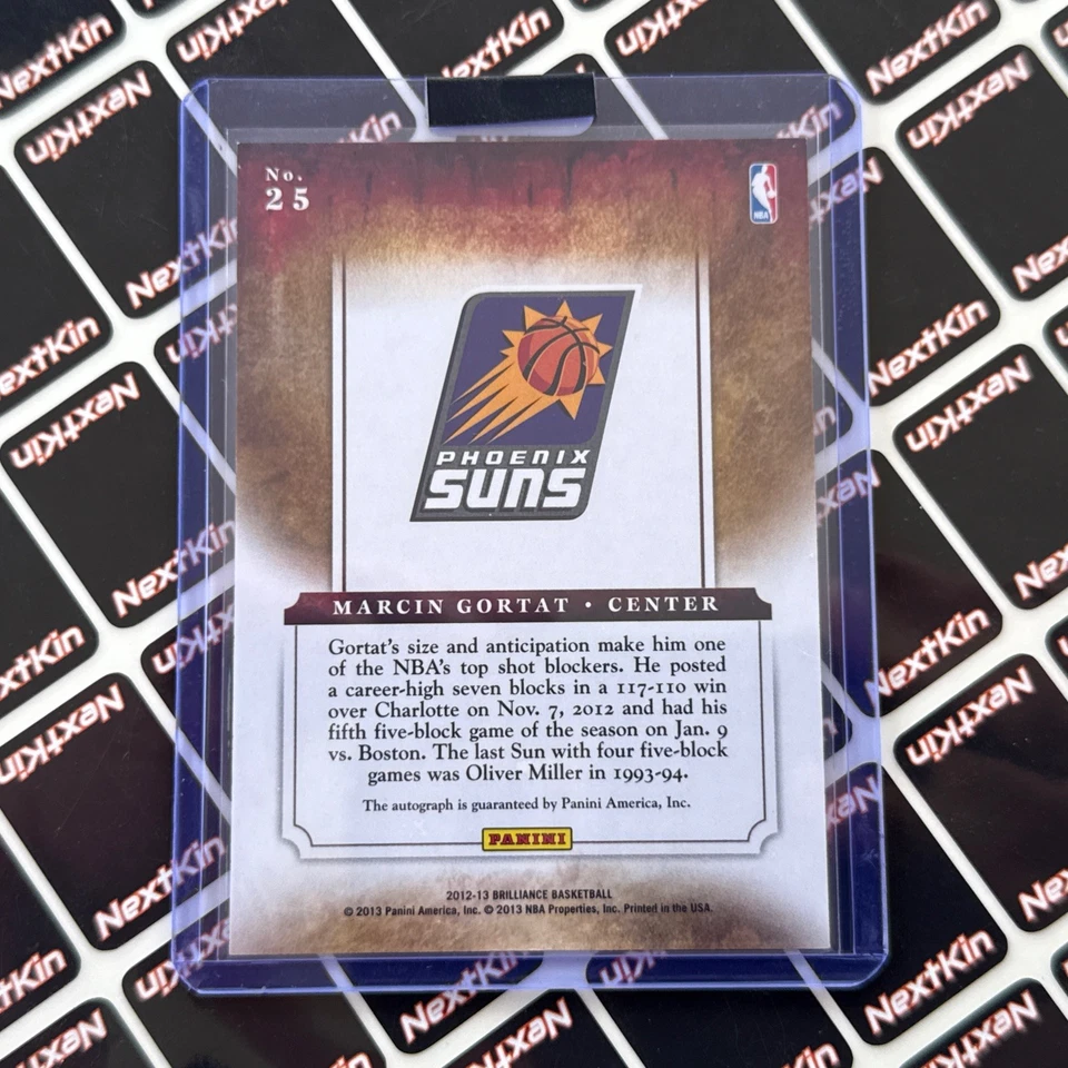 2012-13 Panini Brilliance Marcin Gortat #25 Marks of Brilliance Auto /199 - Image 2 of 3
