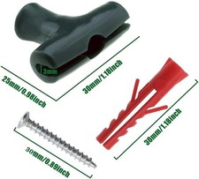 Garden Fencing Panels T Clips, T Shaped Chicken Wire Clips Bird Netting Mountin 18.01 per metre
