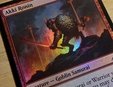 X 1 Akki Ronin FOIL  NM-M NEO 131 Kamigawa MTG Magic The Gathering
