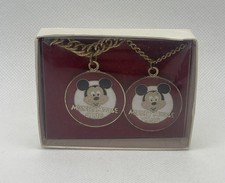 Vtg Disney Mickey Mouse Club Gold Toned  Disney Productions" Necklace  Bracelet