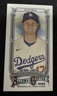 Topps 2025 Allen & Ginter MINI Shohei Ohtani Dodgers #132 World's Champs Insert