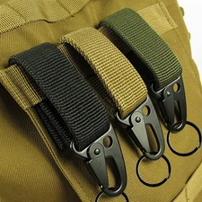 Tactical Keychain Clips Heavy Duty Military Grade Key Holder Straps with Buckle