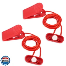 NQEUEPN 2pcs Treadmill Magnet Safety Key, 1.65x0.67in Magnetic Safety Switch 