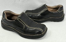 Skechers Black Leather Slip On Shoes Women's Size 8 45099