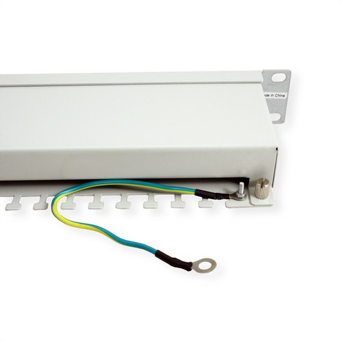 19"-Patchpanel, 24P, geschirmt, grau, Kat.5e (Class D) - Afbeelding 4 van 4