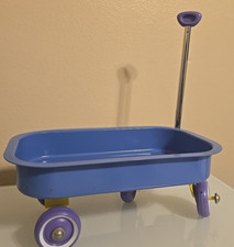 Vintage  Metal Doll Wagon 12.5" X 7.5" Toy