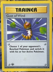 Gust of Wind 93/102 Base Set 1st Edition Shadowless
