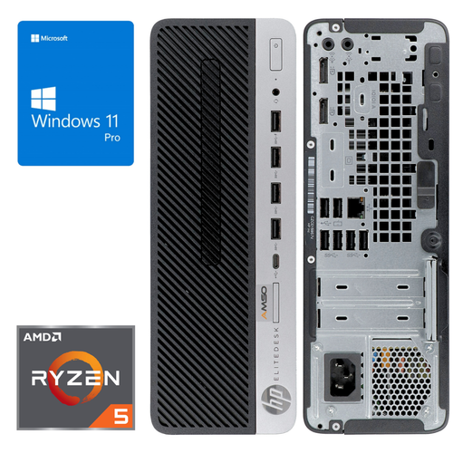 HP EliteDesk 705 G5 SFF Ryzen 5 PRO 3400G 8/16/32GB - 256/512/1024GB SSD Win 11 - Bild 21 von 26
