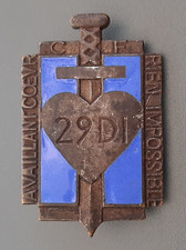 insigne CORPS FRANC 24° BCA CHASSEURS ALPINS  Guerre 1940 ORIGINAL WW2