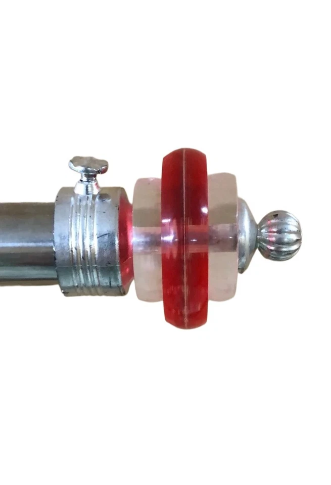 Soporte de barra de cortina de cristal cromado 75 piezas - Soporte elegante con un toque de Elega Foto 2 de 4