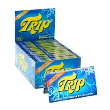 Trip Rolling Paper Clear 1 1/4 Cigarette Paper Transparent (Full Box of 24)