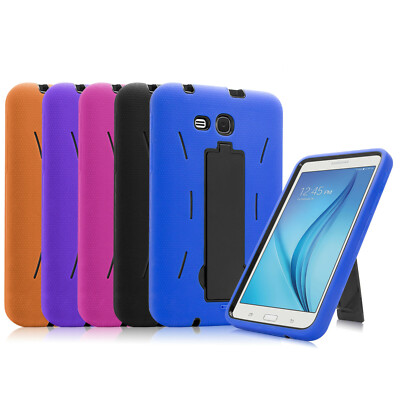 Hybrid Tough Hard Protective Case for Samsung Galaxy Tab 3 /E Lite 7.0 T110 T113