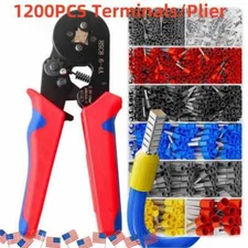 1200PCS Connectors Cord Wire Crimp Cable Pin End Bootlace Ferrule Terminals Kit