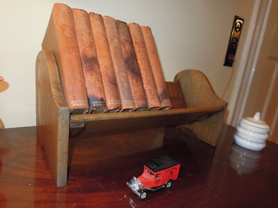 Antiker Bücherständer / CD Rack Eiche massiv England ca. 1930 - ausziehbar