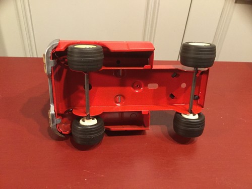 Vintage Tonka Livestock Tractor Trailer Semi Pressed Steel, 1960’s Restored 16”. - Picture 6 of 12