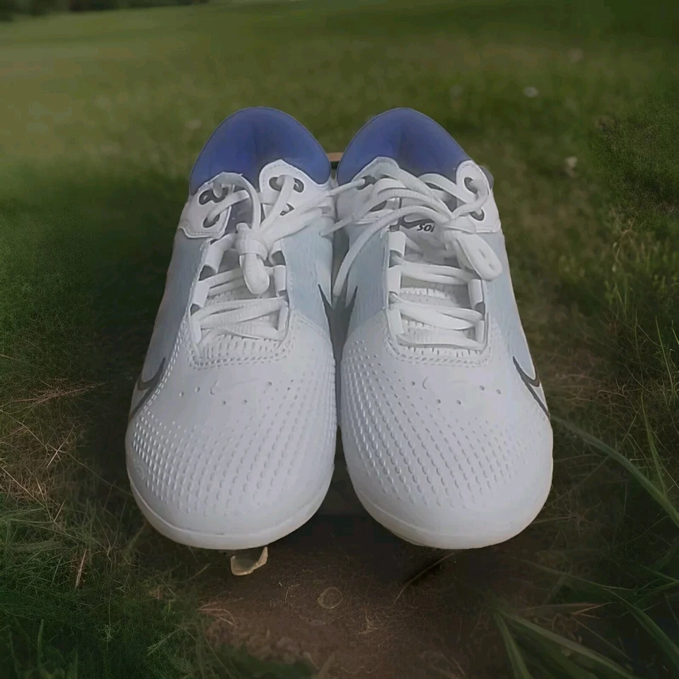 Nike Hyperdiamond 4 Elite Softball Cleat Blue White CZ5917-101 Women's Size 8 - Image 4 of 4