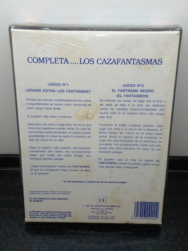 Box Sealed The Real Ghostbusters Los Cazafantasmas Card Game, 1986, By Falomir - Picture 6 of 8
