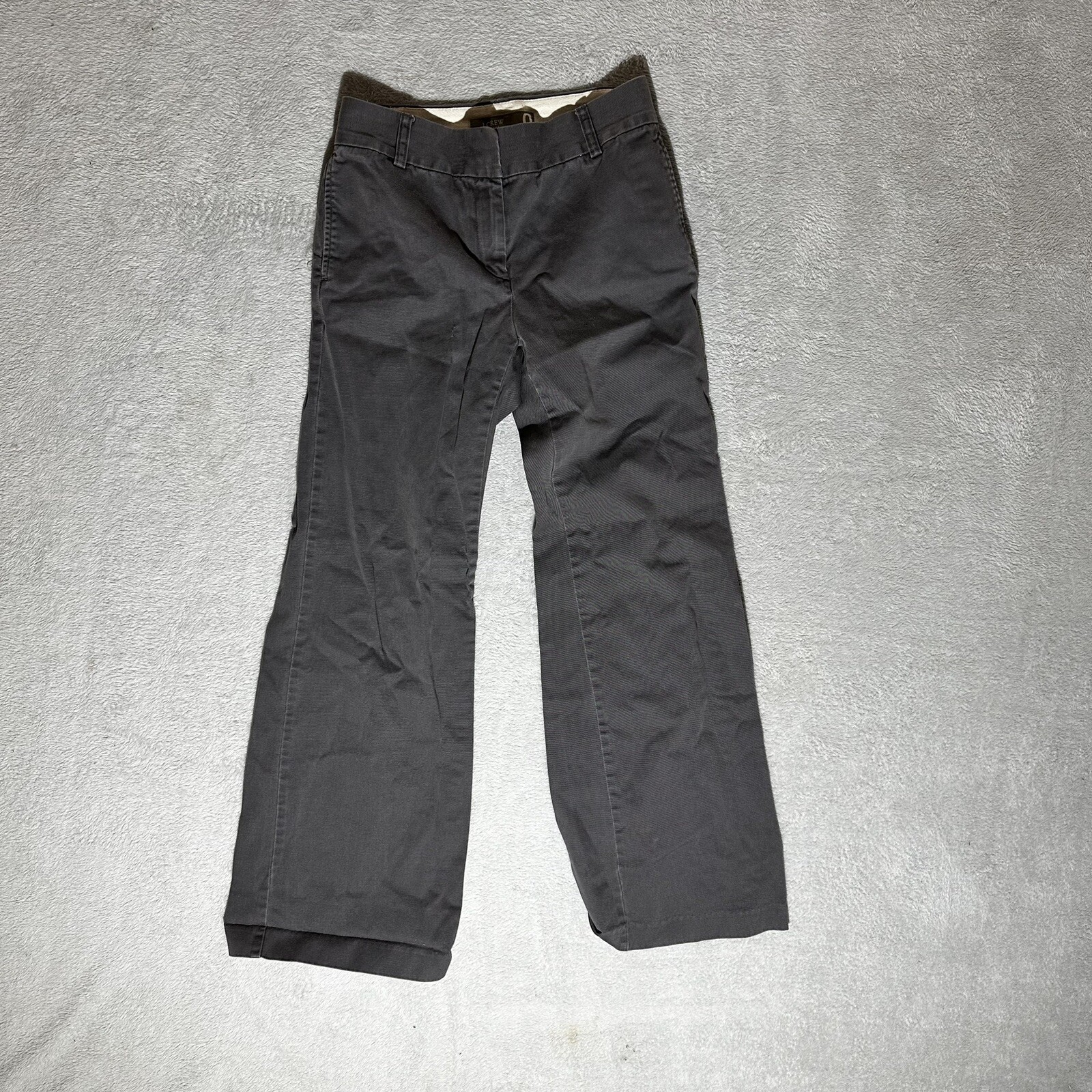 Women's J.CREW Dark Grey Chino Pants Size 0 R