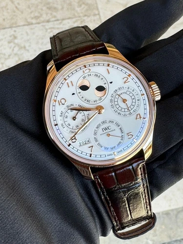 IWC Portugieser Perpetual Calendar Armor Gold 44mm 2024 Silver dial  IW503701