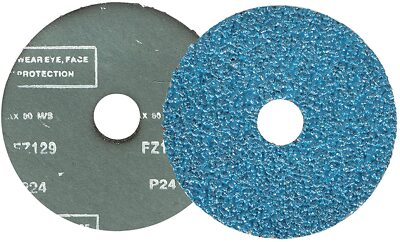 4.5in Zirconia Resin Fiber Disc 16 24 36 60 80 120 Grit Grinding Sanding Discs