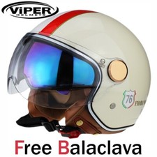 Casco aperto ViPER - RS-V19 moto scooter - bandiera Italia