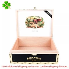 Brick House Mighty Mighty Maduro Empty Wood Cigar Box 9.25" x 7.25" x 3.25"