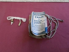 VGT LIGHT LAMP SOCKET NOS PULL CHAIN EXTENSION USA PARTS STRING LIGHTING 