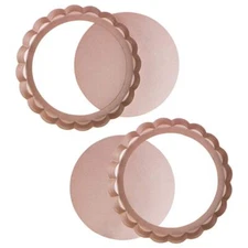 Tartlet Molds 6 Inch Tart Pan with Removable Bottom Nonstick Round Pie Pan Qu...