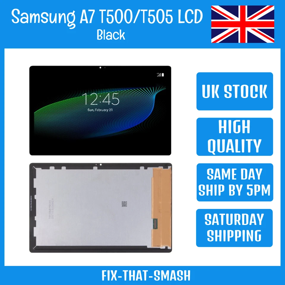 Samsung Galaxy Tab A7 2020 SM-T500/T505 Black LCD Display Screen Digitizer