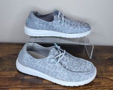 Hey Dude Wendy REFLECTIVE CAT EYE GREY LEOPARD WOMEN'S 5 YOUTH 4 36 