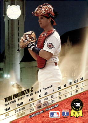 1993 Leaf #136 Tom Pagnozzi | eBay