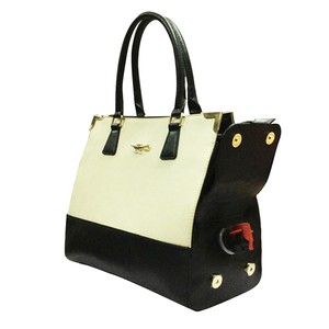 Wine Bag Purse Insulated With Hidden Tap Classy Ivory And Black Very Discrete Ebay