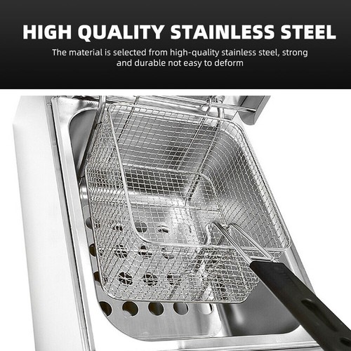 10L-20LCommercial Electric Deep Fryer Stainless Steel Basket Kitchen Chip Cooker - Picture 10 of 14