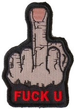 F U Middle Finger Patch