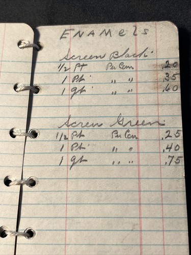 1920 Paducah Kentucky HART-LOCKWOOD & Bro Calendar Ledger RED DRY Battery Vtg - Picture 9 of 12