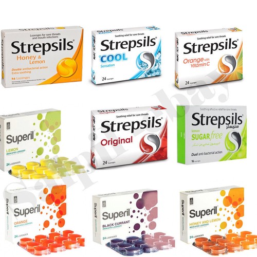 Strepsils &amp;amp;amp; Superil - smoothing relief for sore throat - 24 lozenges pack