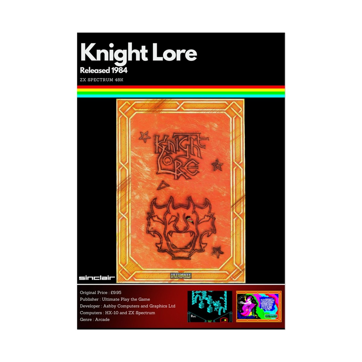 ゲームボーイ UK Shipping** Knight Lore ZX Spectrum Game | eBay