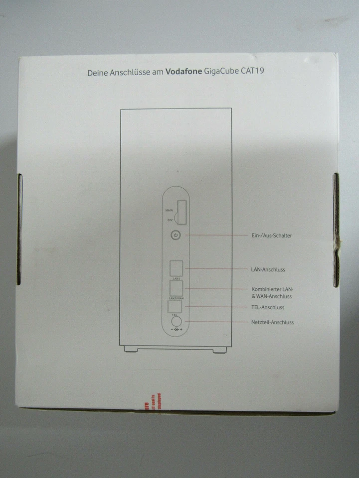 Vodafone GigaCube CAT19 LTE Router Huawei B818-263 1,6 Gbit/s WLAN + LTE NEU - Bild 2 von 2