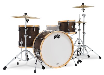 PDP Concept Classic Walnut Stain Natural Hoops Drum Set - 24,13,16 - PDCC2413WN