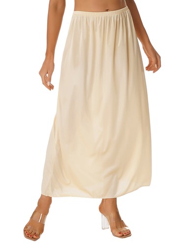 Damen Mädchen Unterkleid Kurz Lang Unterrock Elastisch Halbrock Jupon Underskirt - Bild 172 von 208