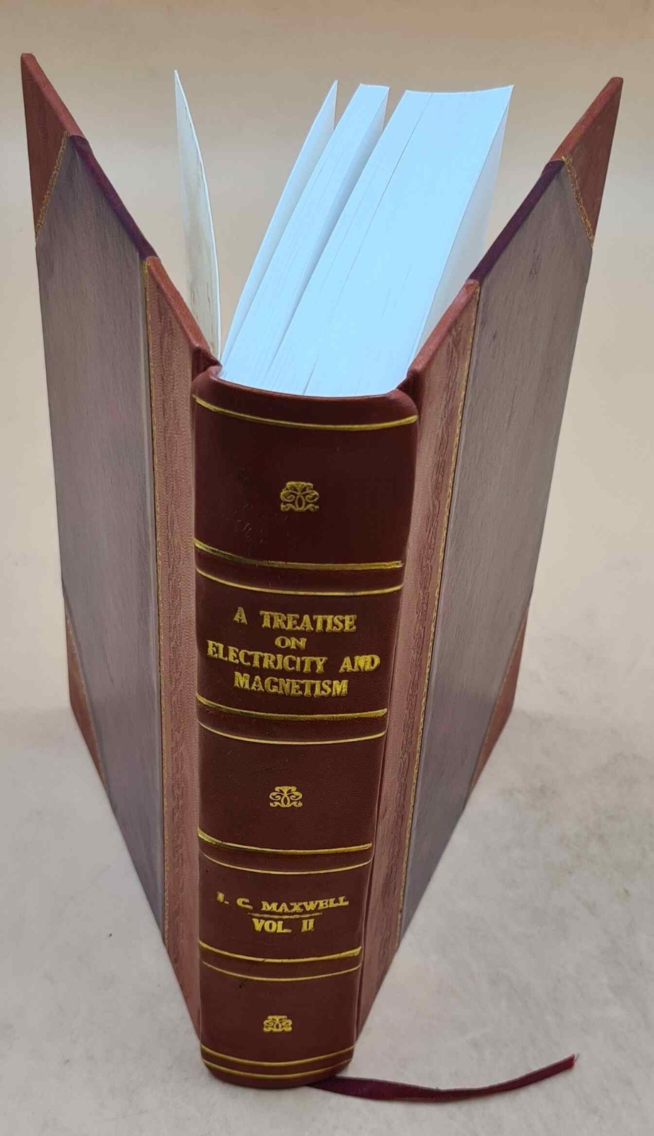 Master Physics with James Clerk Maxwell's Leather-Bound Treatise on Electricity & Magnetism