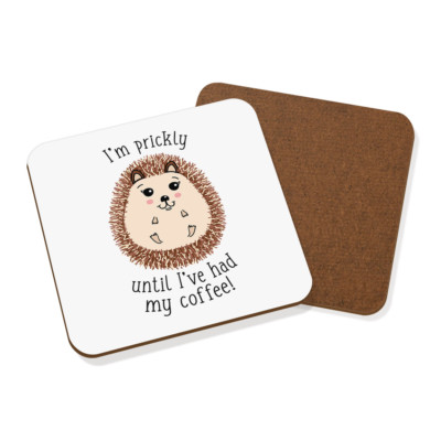 I'm Prickly Until I've Had My Coffee Igel Untersetzer Getränke Matte - Lustig Süß