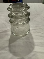 Perfect Whitall Tatum # 3 Clear Made in the USA Glass 2 Wire Insulator. T6268