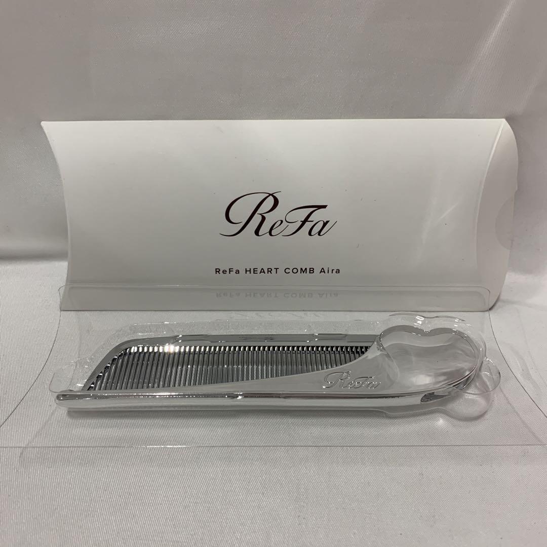 新品未使用 ReFa HEART COMB Aira CHROME ReFa HEART COMB Aira Silver Foldable Hair Comb Brush Anti